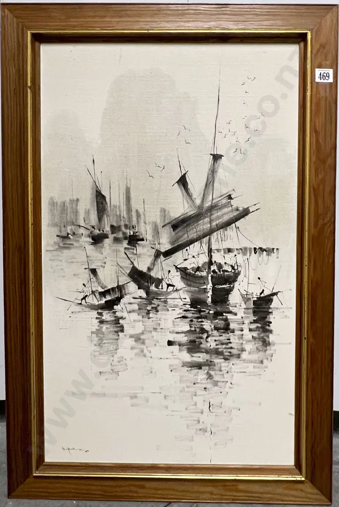 Five Assorted Framed Prints & Originals Image 1++