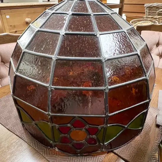 Two Leadlight Pendant Lightshades