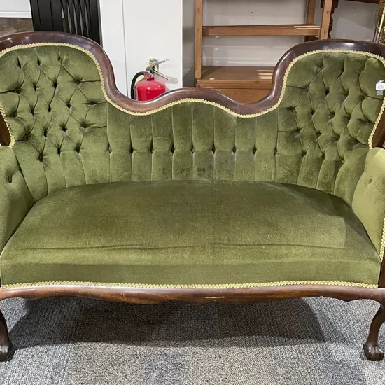 Reproduction Three Piece Button Back Suite
