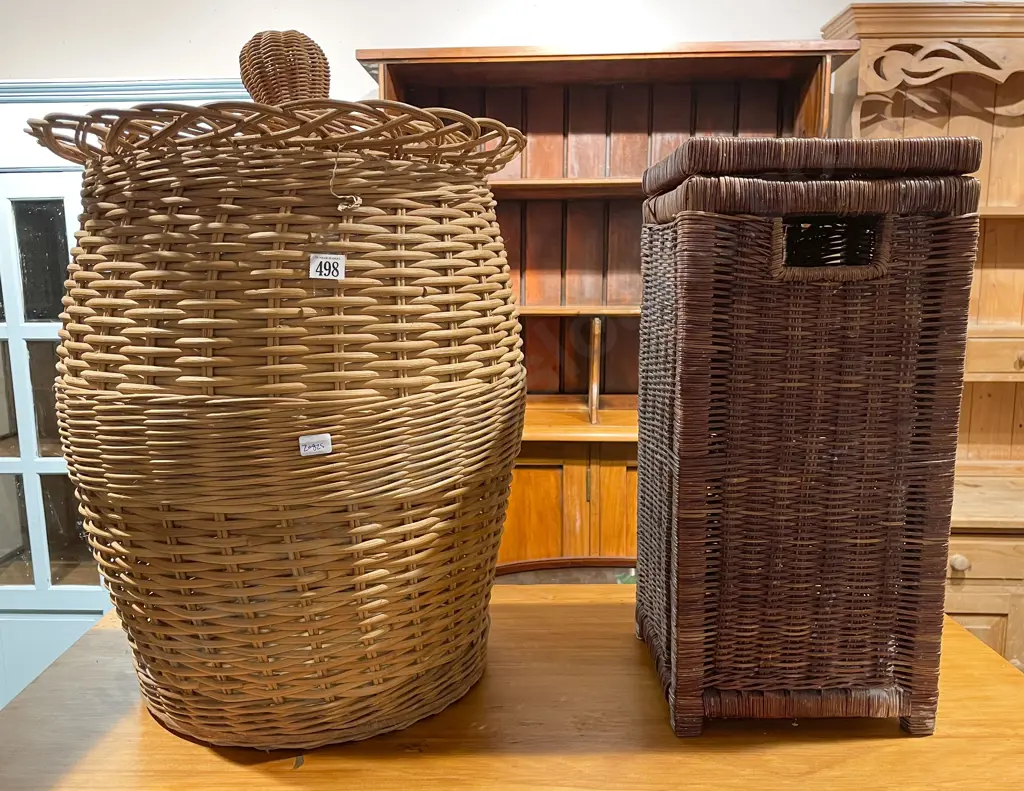 Wicker Laundry Basket and Other Image 1++