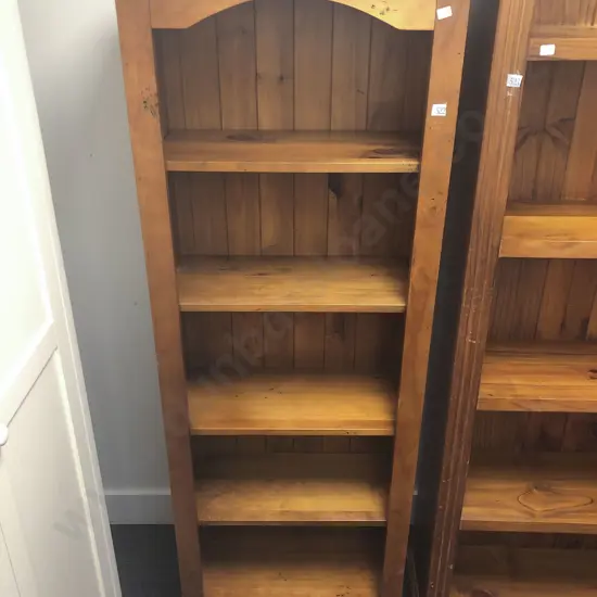 Slender Stained Kauri Bookcase