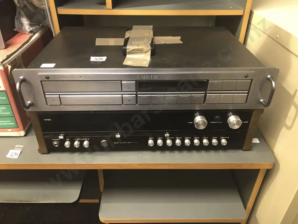 Large Quantity of Assorted Sound Systems incl Awa Speakers Carver Amp etc Image 1++