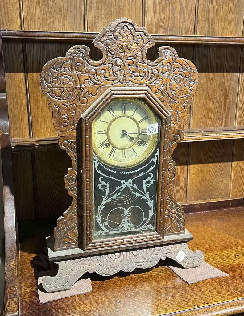 Gingerbread Mantel Clock Image 1++