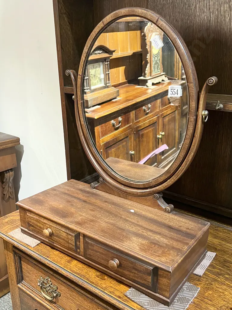 Reproduction Two Drawer Swing Mirror Image 1++