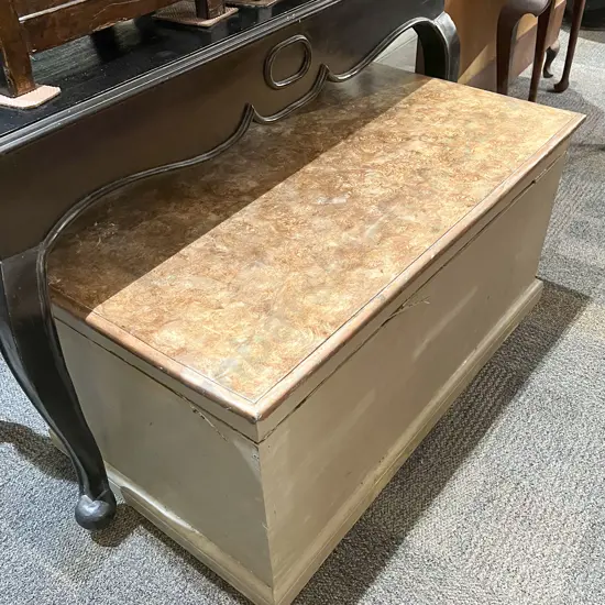 Painted Blanket Box
