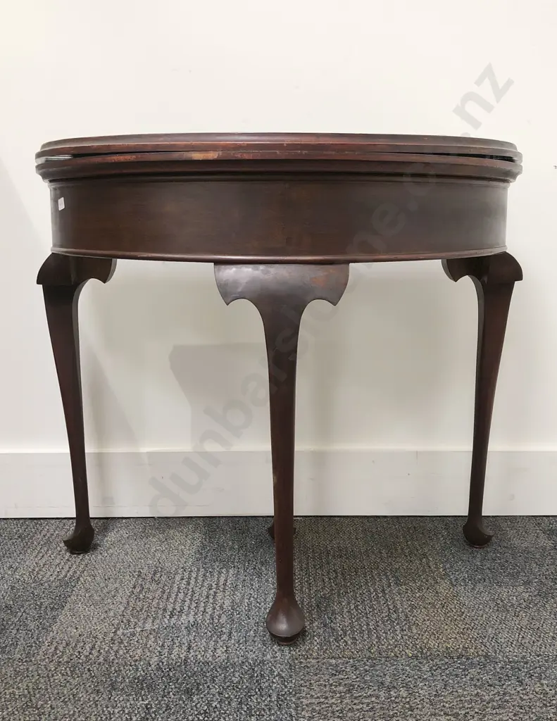 Mahogany Fold Over Games Table Image 1++