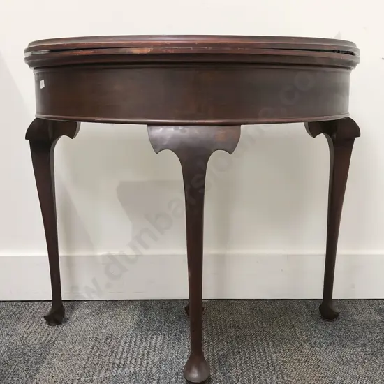 Mahogany Fold Over Games Table