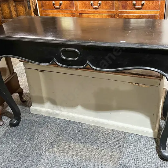 Ebonised Console Table