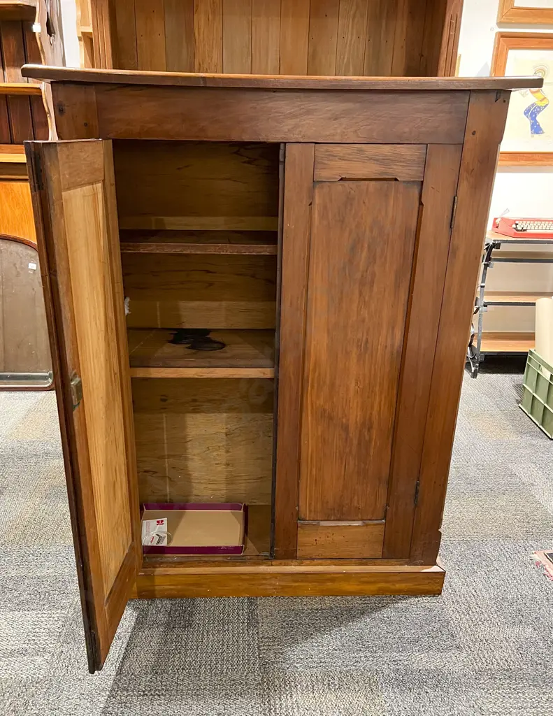 NZ Colonial Kauri Two Door Book Cabinet Image 1++