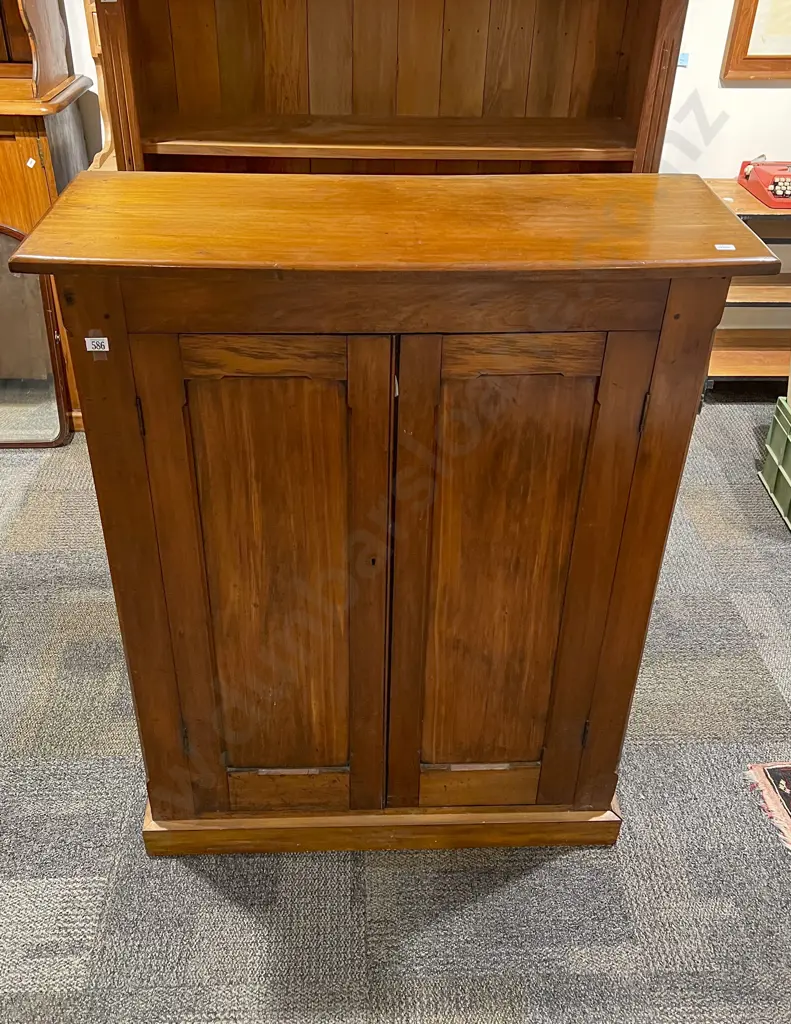 NZ Colonial Kauri Two Door Book Cabinet Image 1++
