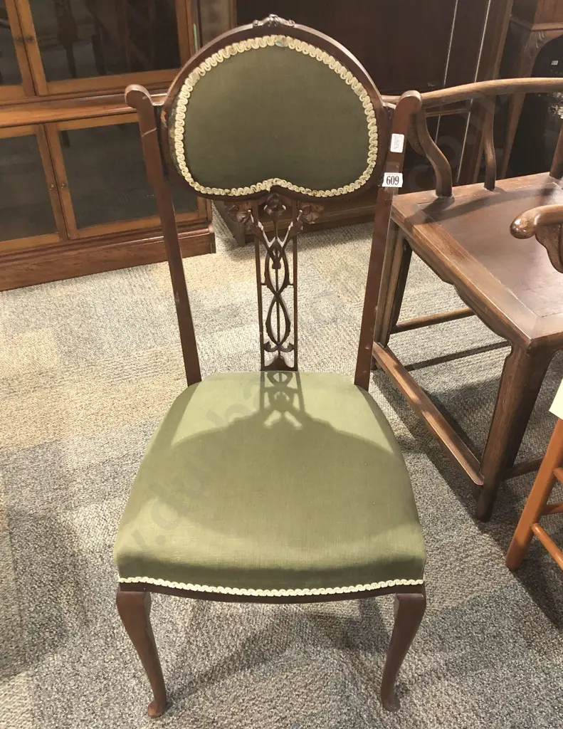 Small Fretwork Bedroom Chair Image 1++