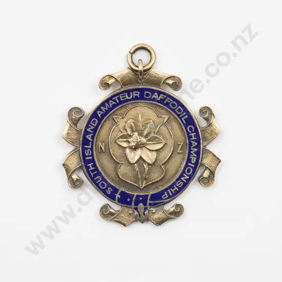 Original Cased S/S and Enamel Medallion