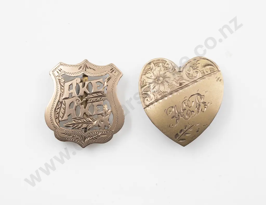 Two 9ct Braid Fob Mounts Image 1++