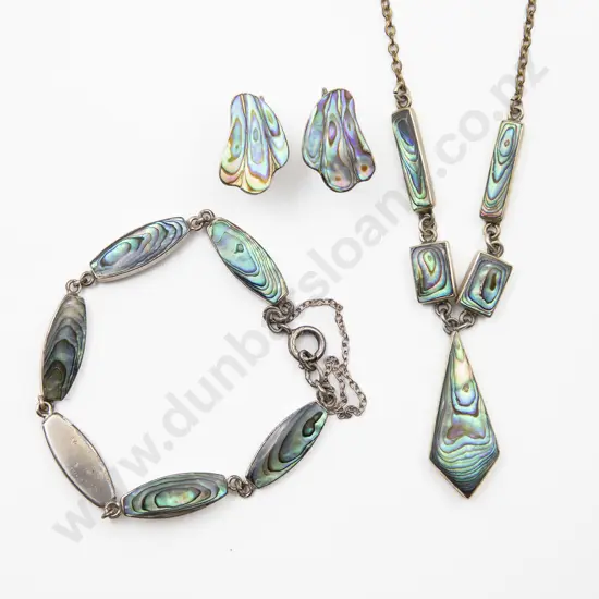 S/S and Paua Pendant Necklet