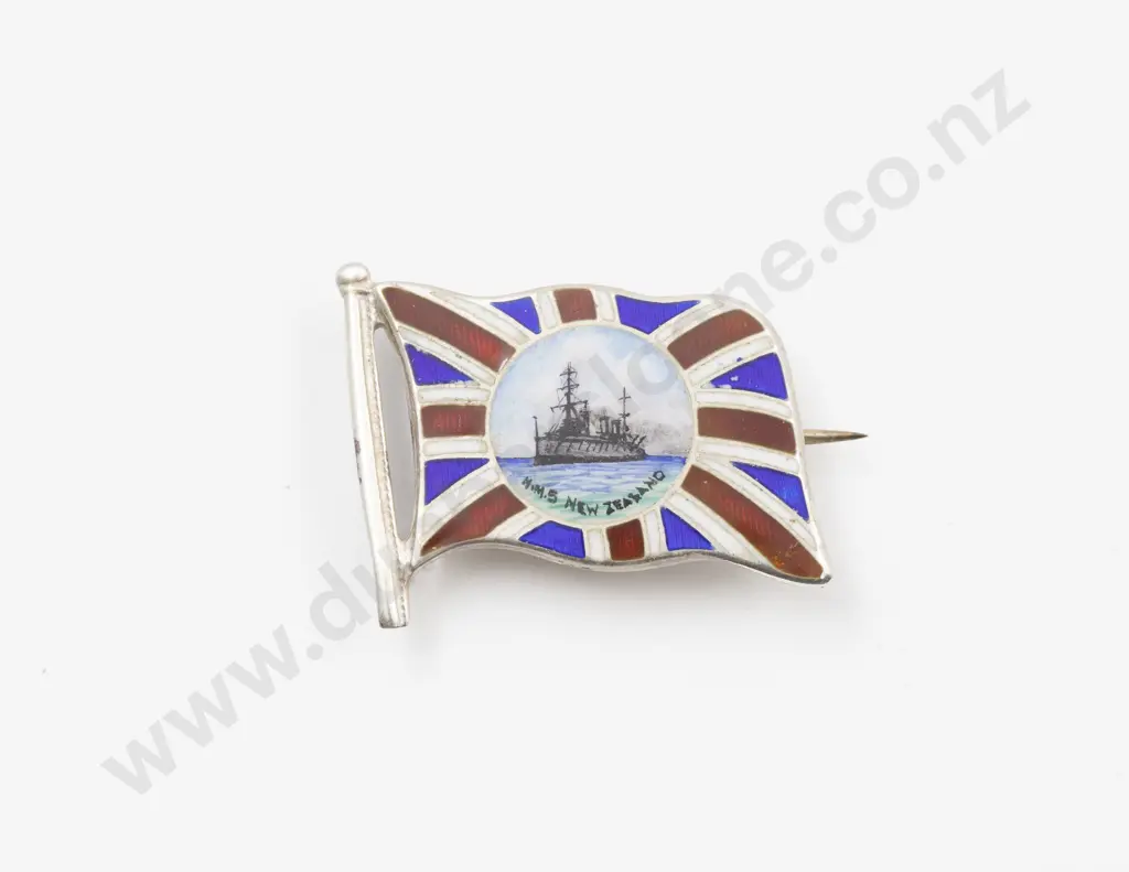 Silver and Enamel 'Sweetheart' Brooch Image 1++
