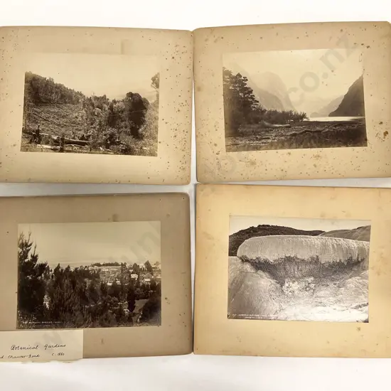 Selection of Photographs Incl. Burton Bros and Pink & White Terraces