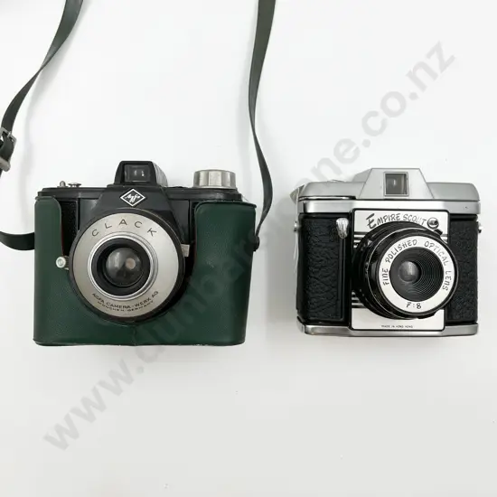 Agfa Clack & Empire Scout Model No. 316 120 Film Cameras