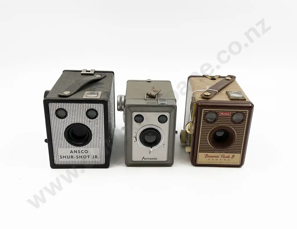 Kodak Brownie Box Camera & Two Others Image 1++
