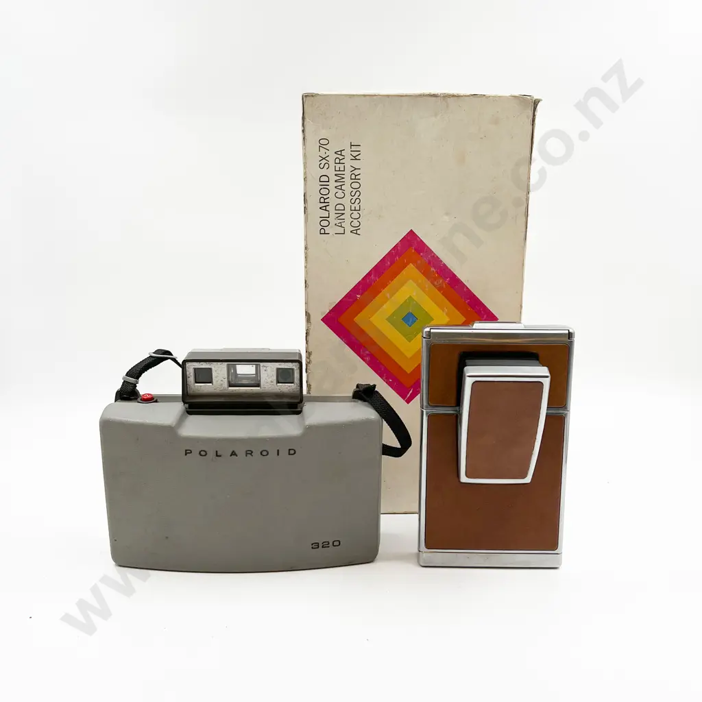 Two Polaroid Cameras & One Polaroid Accessory Kit Image 1++