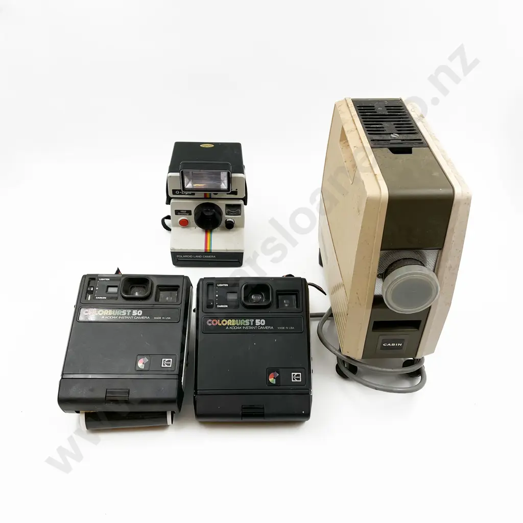 Three Polaroid Cameras & a Projector Image 1++