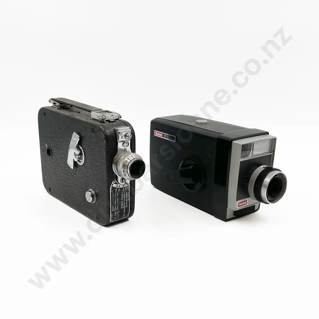 Case of Two Film Video Cameras & Accessories Image 1++