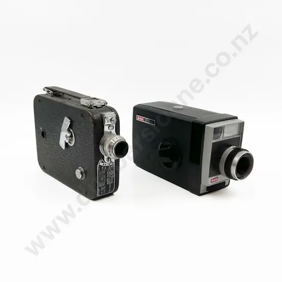 Case of Two Film Video Cameras & Accessories