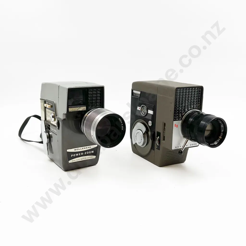 Two Film Video Cameras with Cases Image 1++