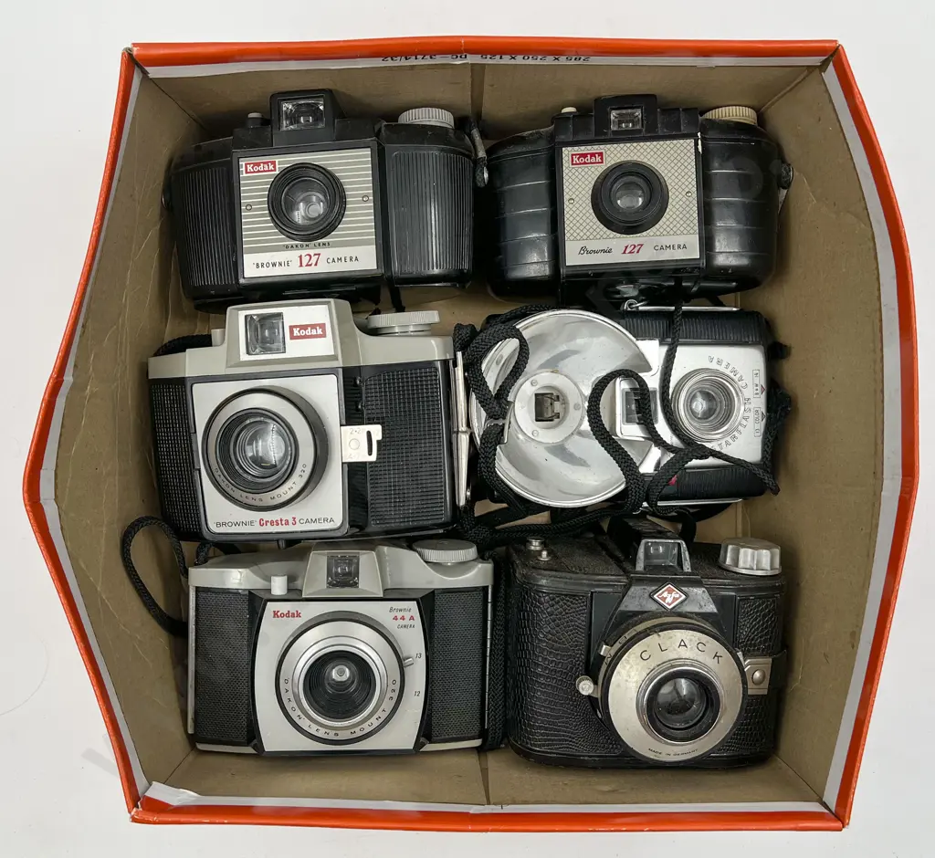 Five Kodak Brownie's & One Agfa Clack Image 1++