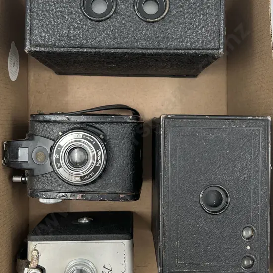 Four Box Film Cameras