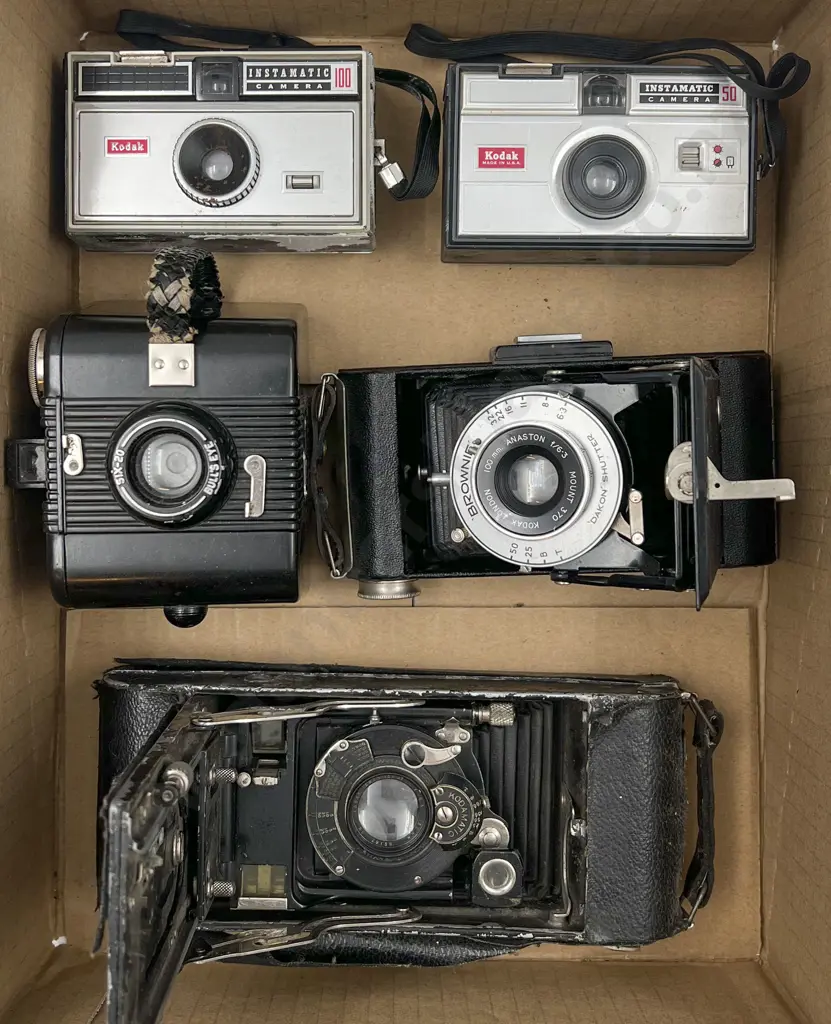 Five Assorted Film Cameras Image 1++
