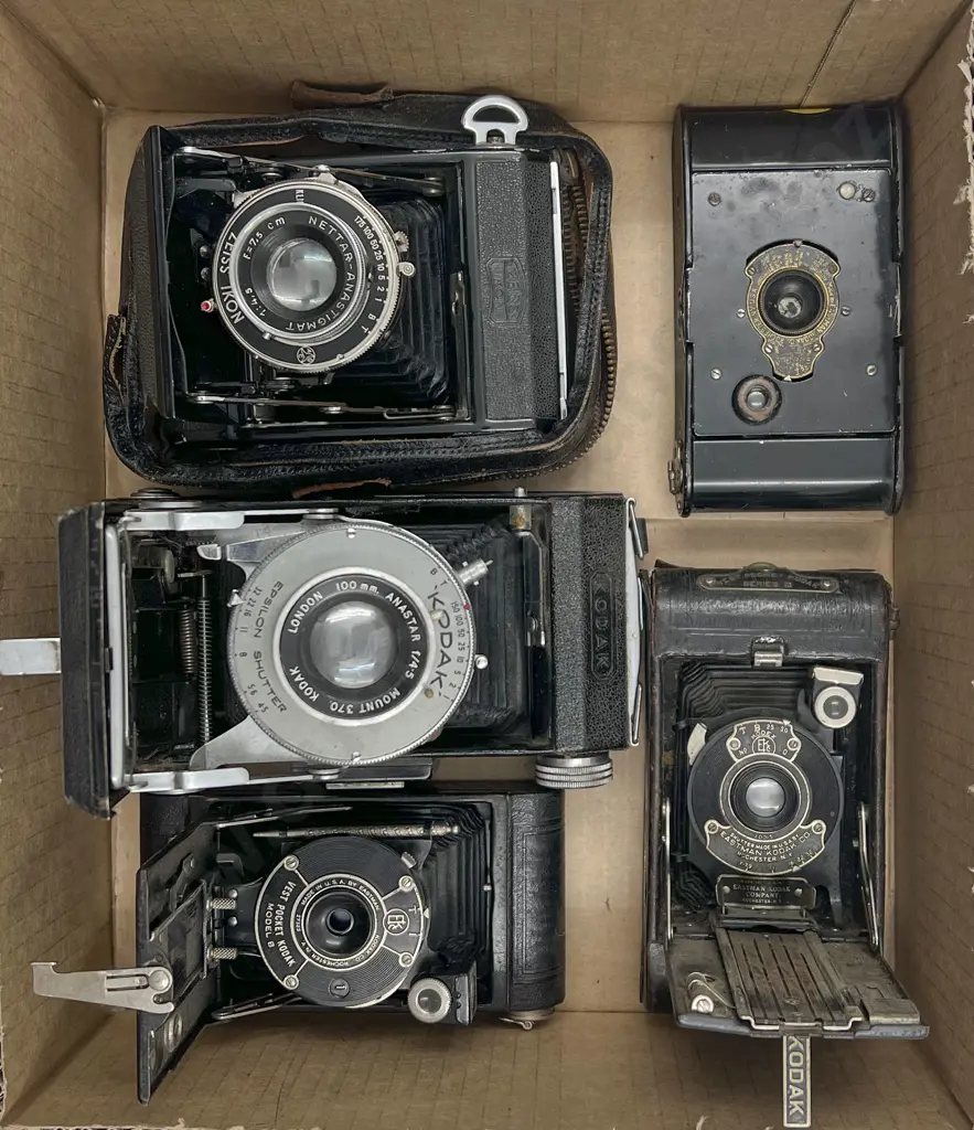 Five Folding Film Cameras Image 1++