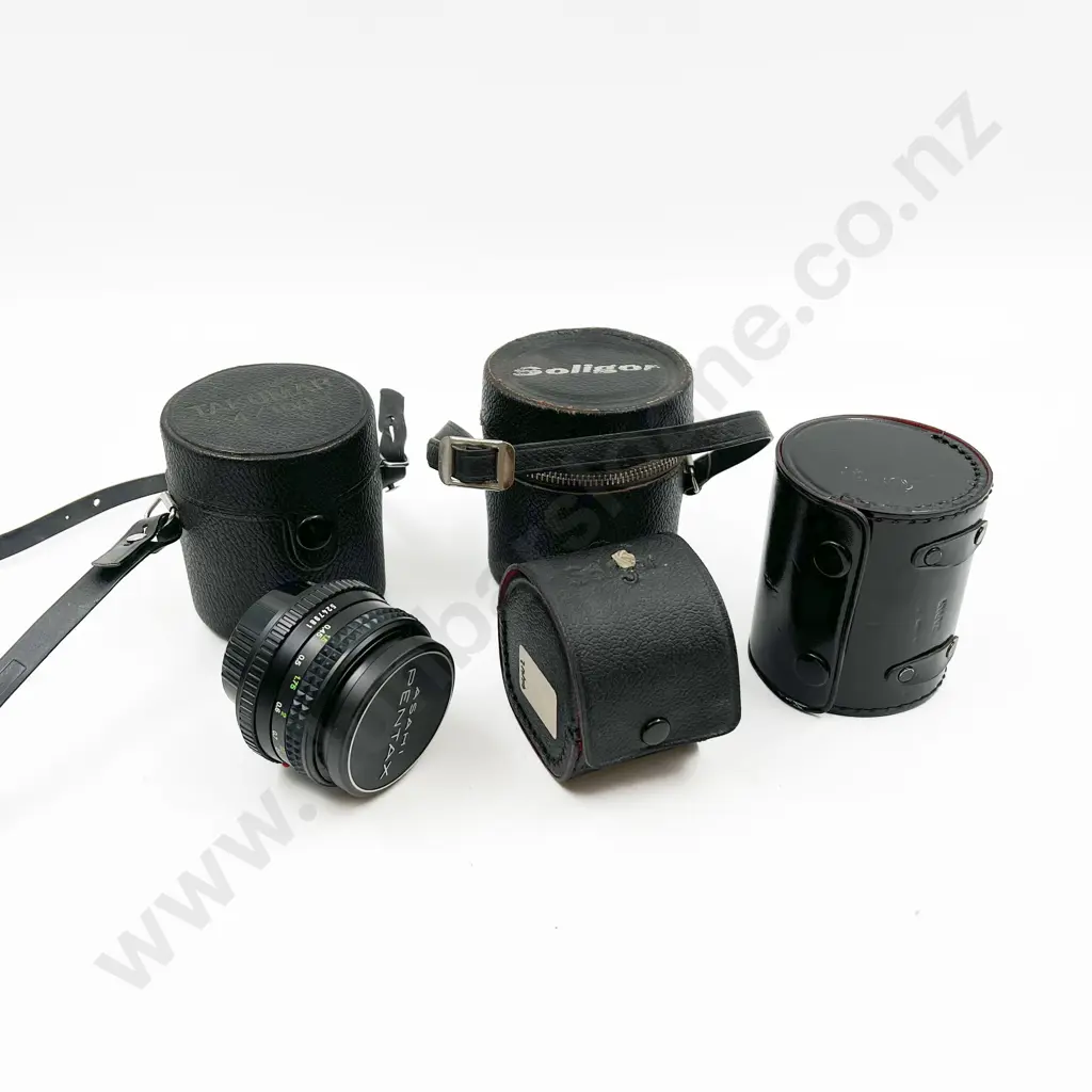 Collection of Five Lenses Incl. Soligor & Minolta Image 1++
