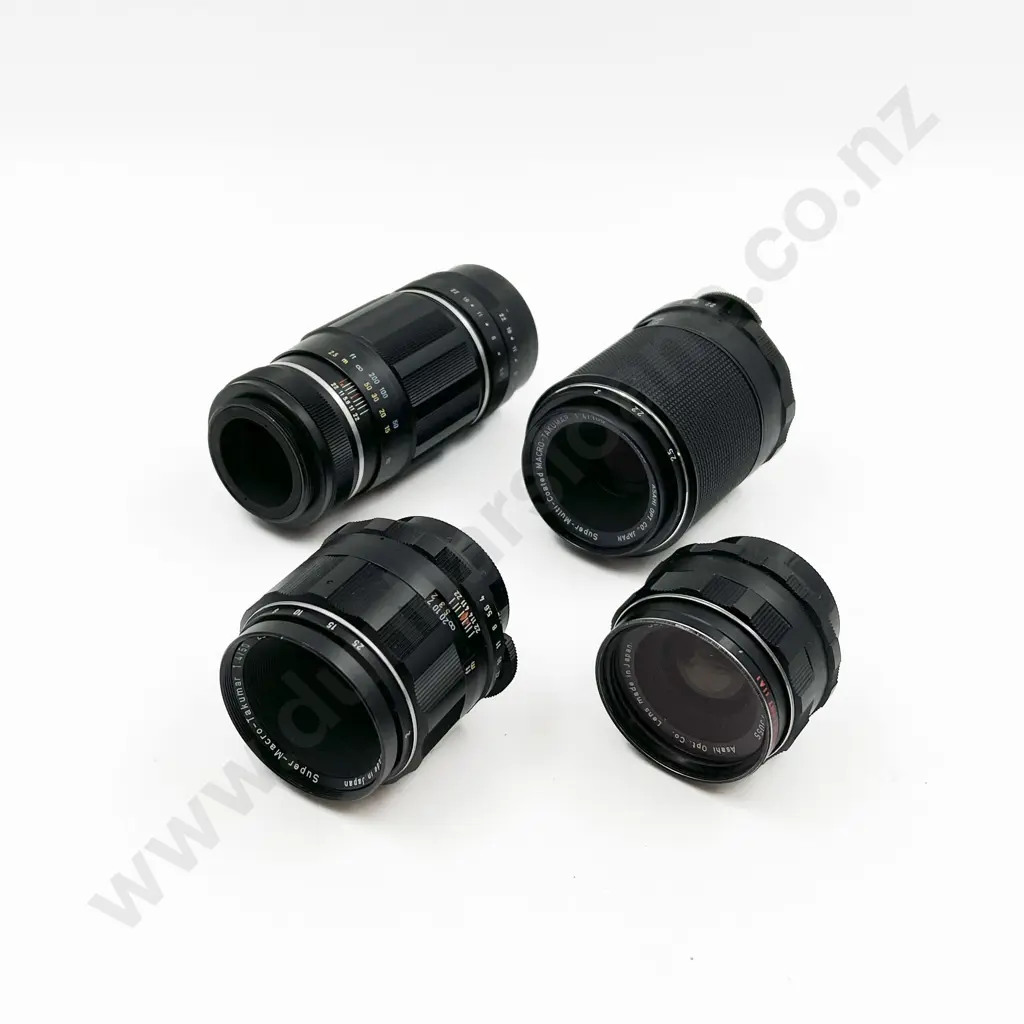 Collection of Five Takumar Asahi Pentax Camera Lenses Image 1++