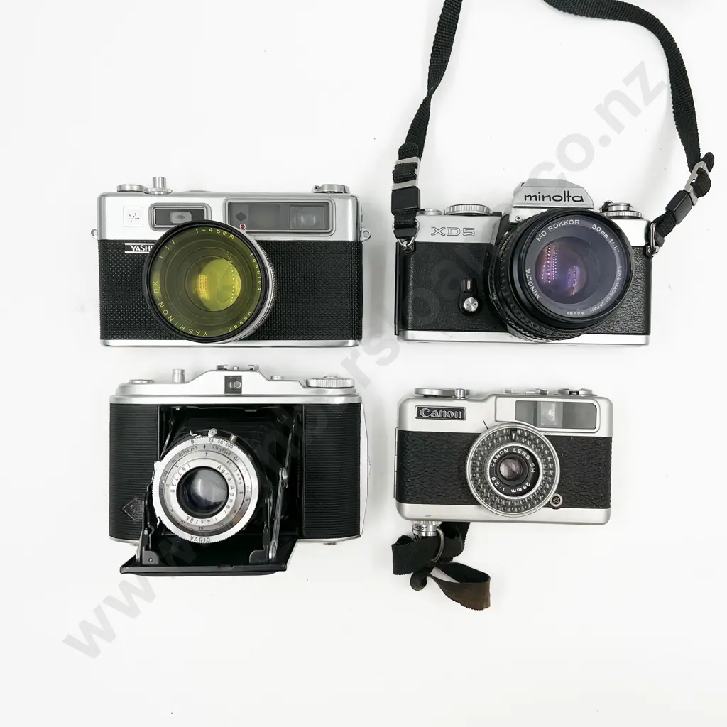 Minolta XD5 SLR with Three Rangefinders Incl. Canon demi EE28 Image 1++