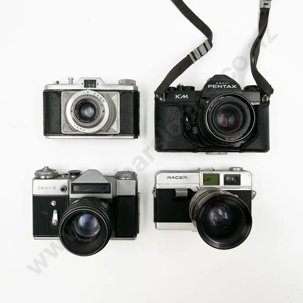 Two SLRs & Two Rangefinders Incl. Pentax KM Image 1++