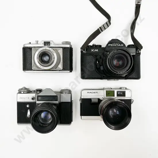 Two SLRs & Two Rangefinders Incl. Pentax KM