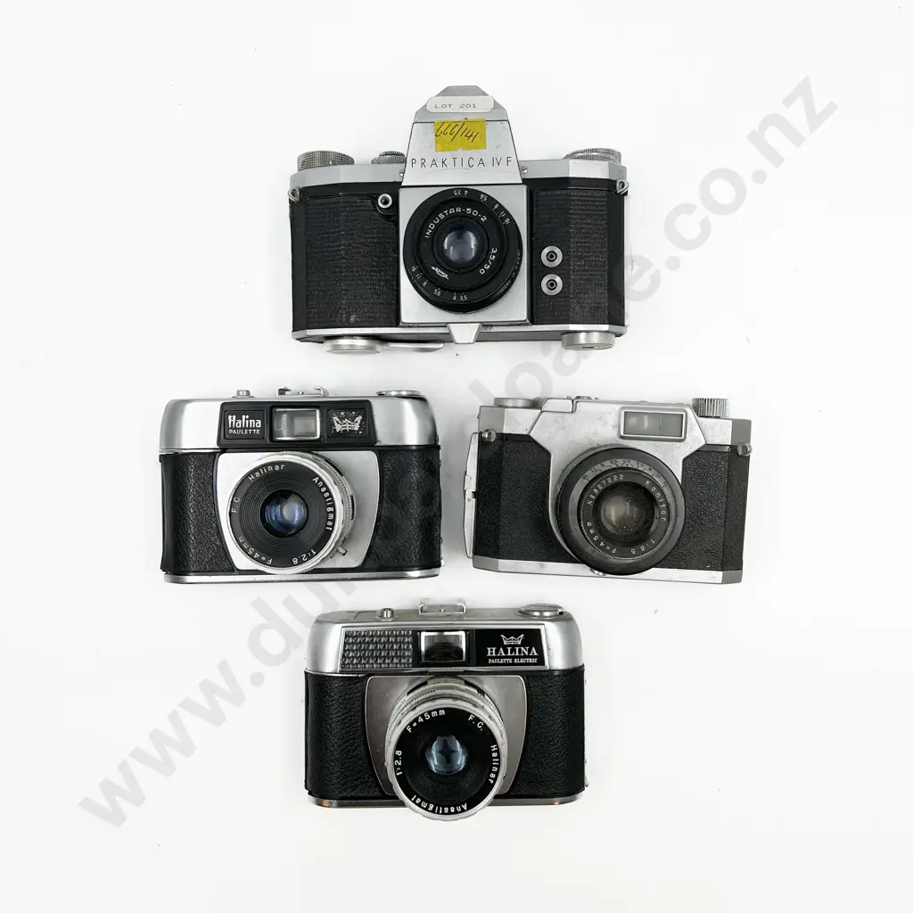 Three Rangefinders & One Praktica IVF SLR Image 1++