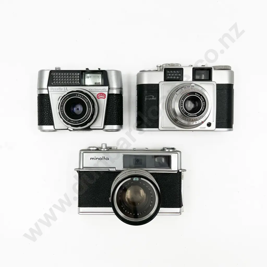 Three Rangefinder Film Cameras Incl. Minolta Hi-Matic 7 Image 1++