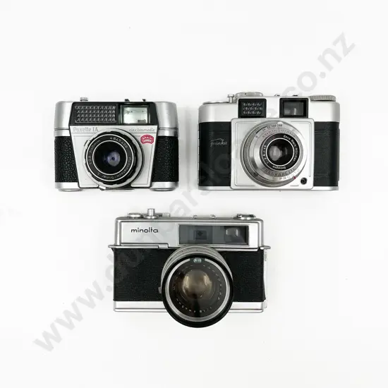 Three Rangefinder Film Cameras Incl. Minolta Hi-Matic 7