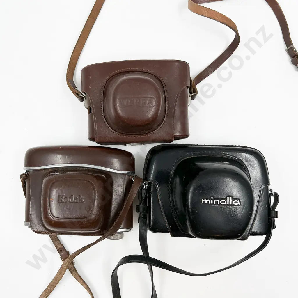 Three Rangefinder Film Cameras Incl. Minolta & Kodak Image 1++