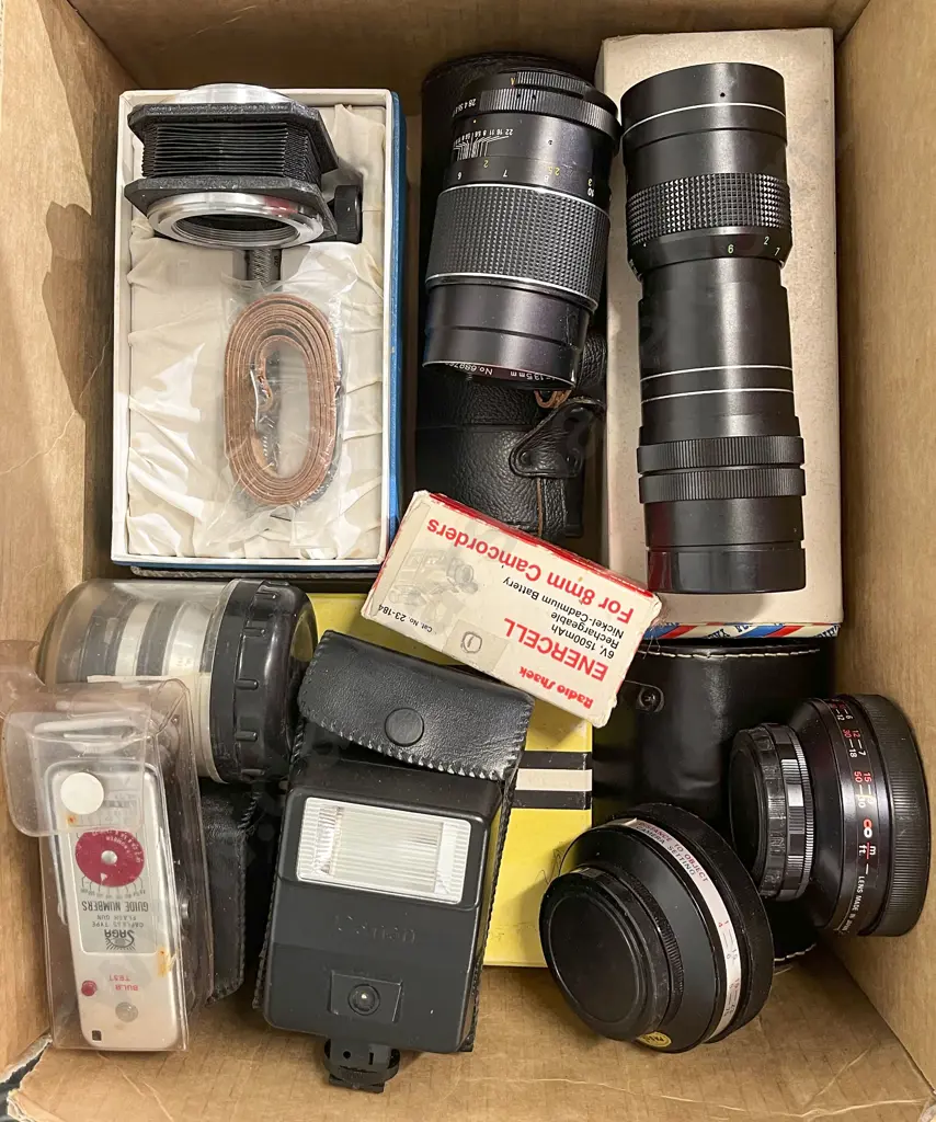 Assortment of Various Camera Lenses & Others Image 1++