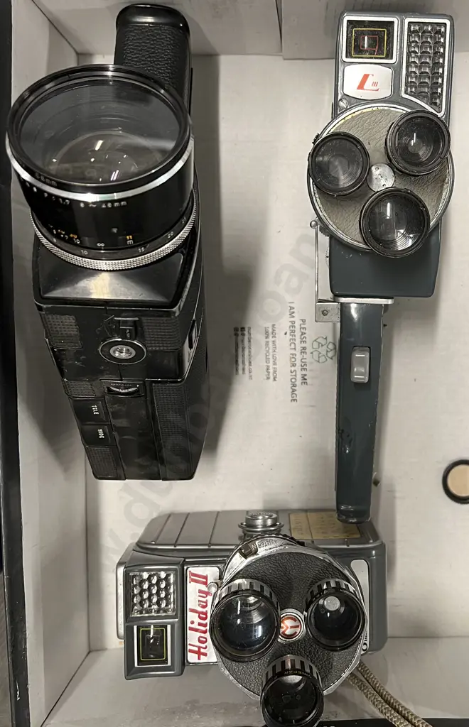 Three 8mm Film Video Cameras Image 1++