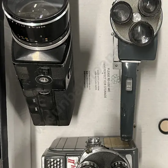 Three 8mm Film Video Cameras
