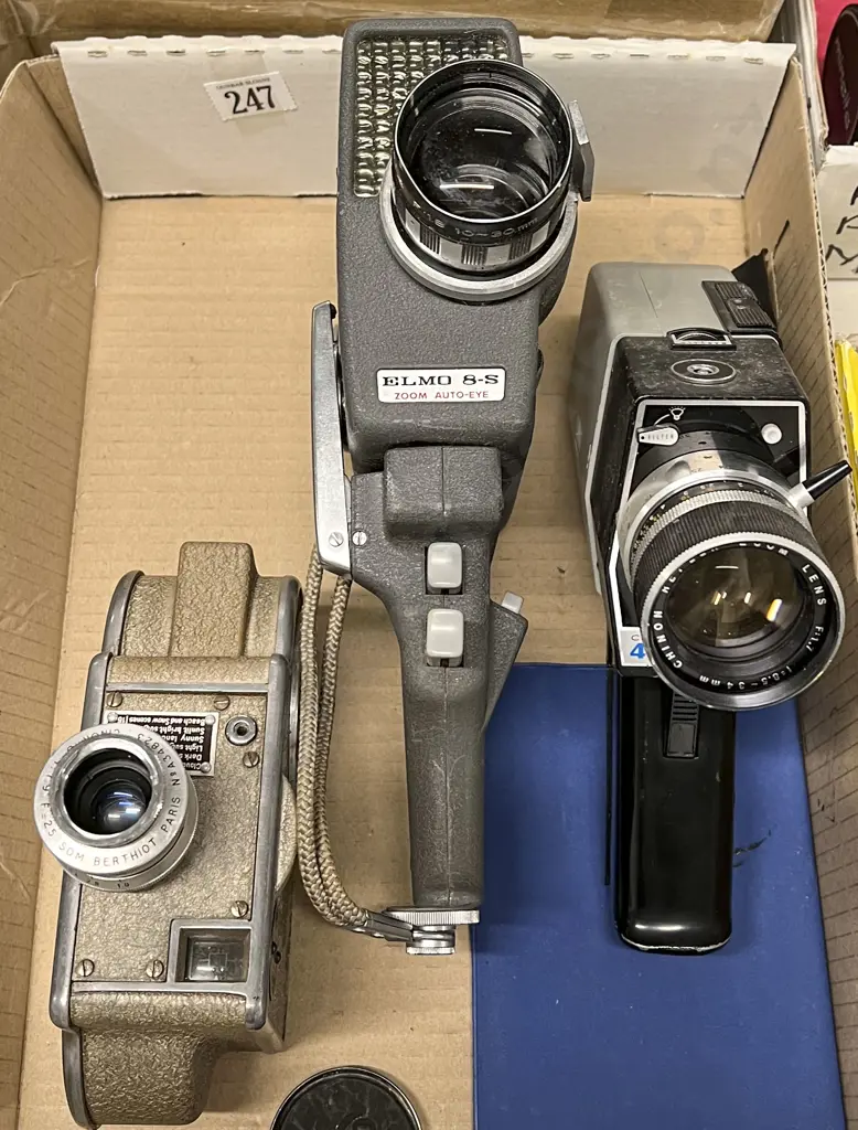 Three 8mm Film Video Cameras Image 1++