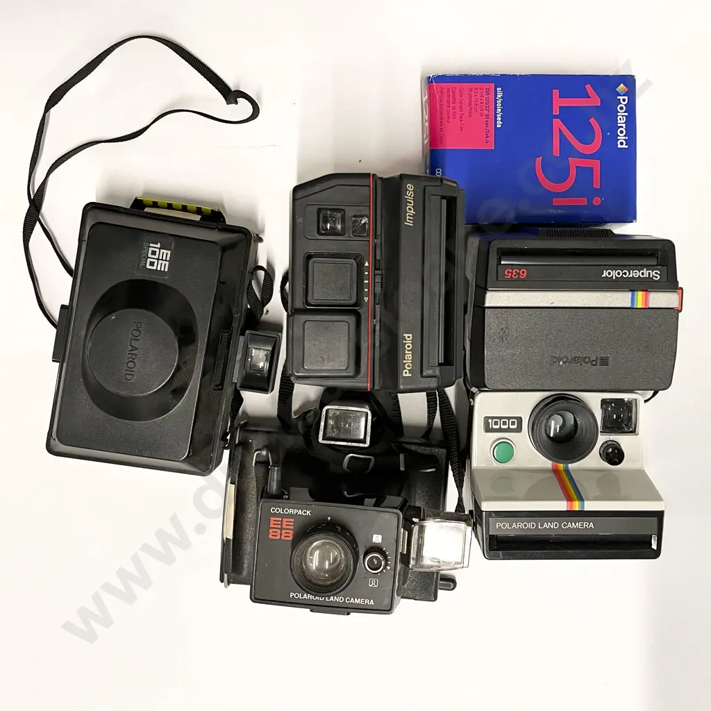 Five Various Instant Cameras with Film Image 1++