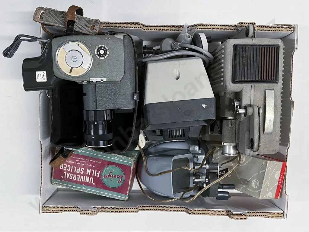 Canon C-8 with Two Projectors and Film Splicer with Accessories Image 1++