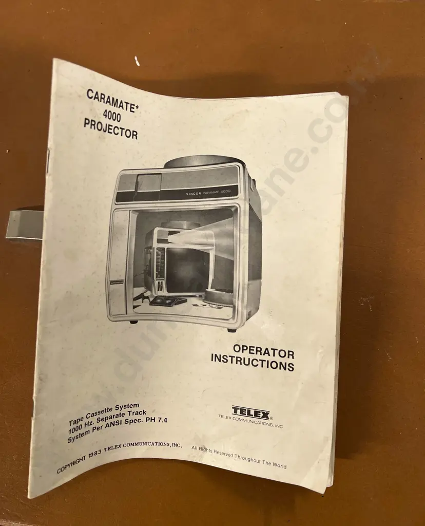 Two Caramate 4000 Projectors with Vintage Speaker Image 1++