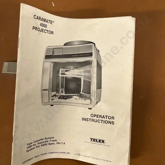 Two Caramate 4000 Projectors with Vintage Speaker