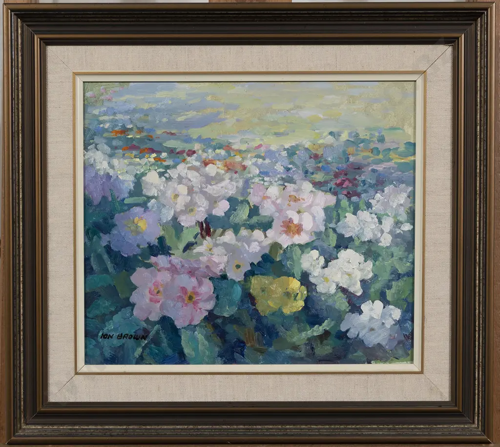 Ion Brown (b. 1942) - The Edge of the Garden Image 1++