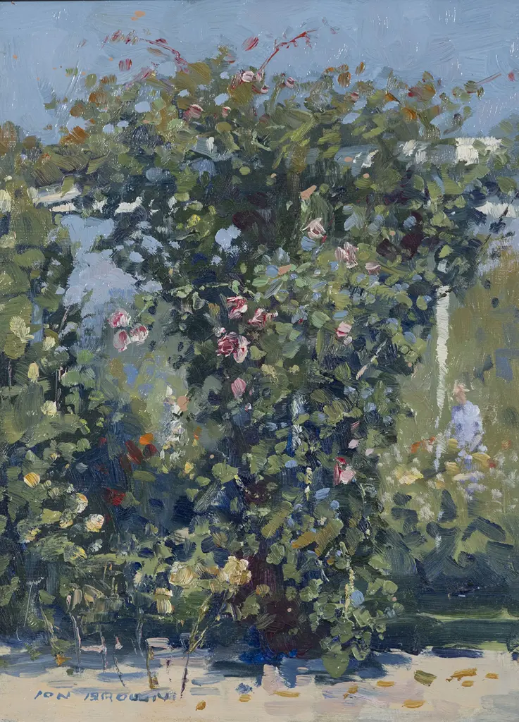 Ion Brown (b. 1942) - Climbing Roses Image 1++